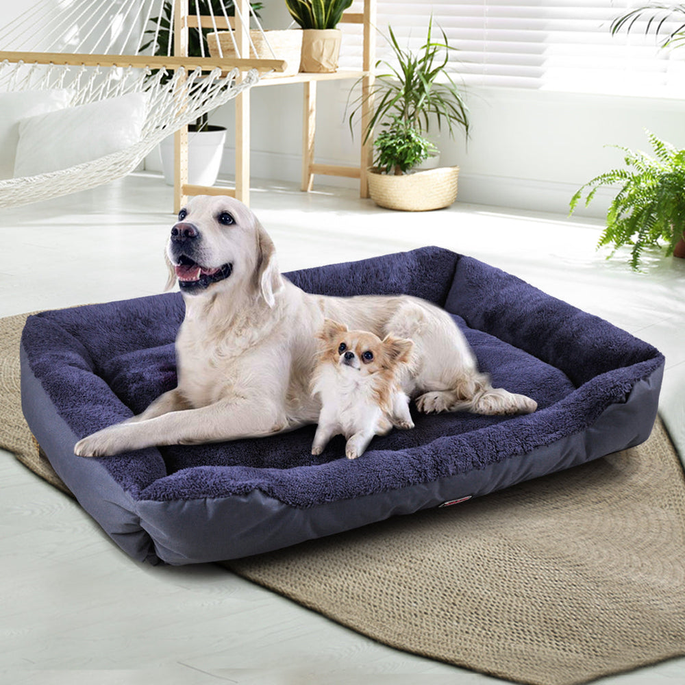 Pawz Pet Bed Mattress Dog Cat Pad Mat Cushion Soft Winter Warm 2X Large Blue