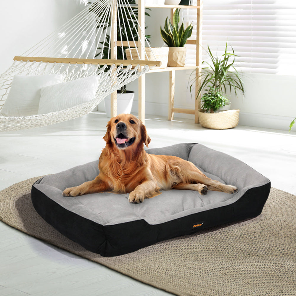Pawz Pet Bed Dog Beds Bedding Mattress Mat Cushion Soft Pad Pads Mats XL Black