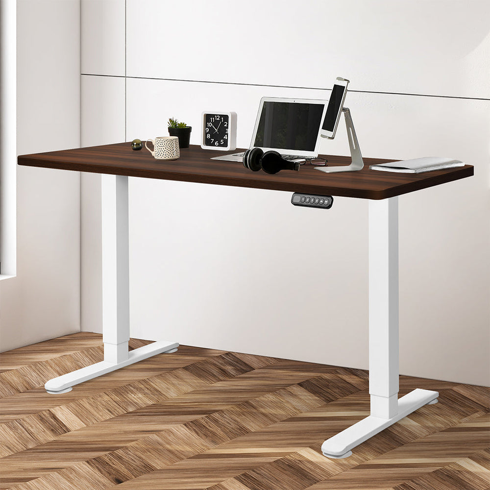 Levede Motorised Standing Desk Adjustable Sit Stand Cable Management 140X70cm