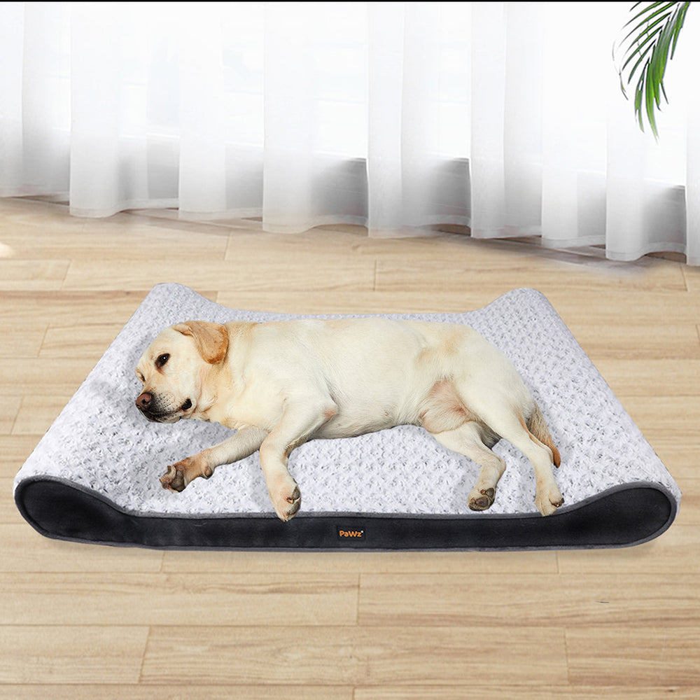 Pawz Pet Bed Dog Orthopedic Large Warm Mattress Plush Memory Foam Sofa Kennel L