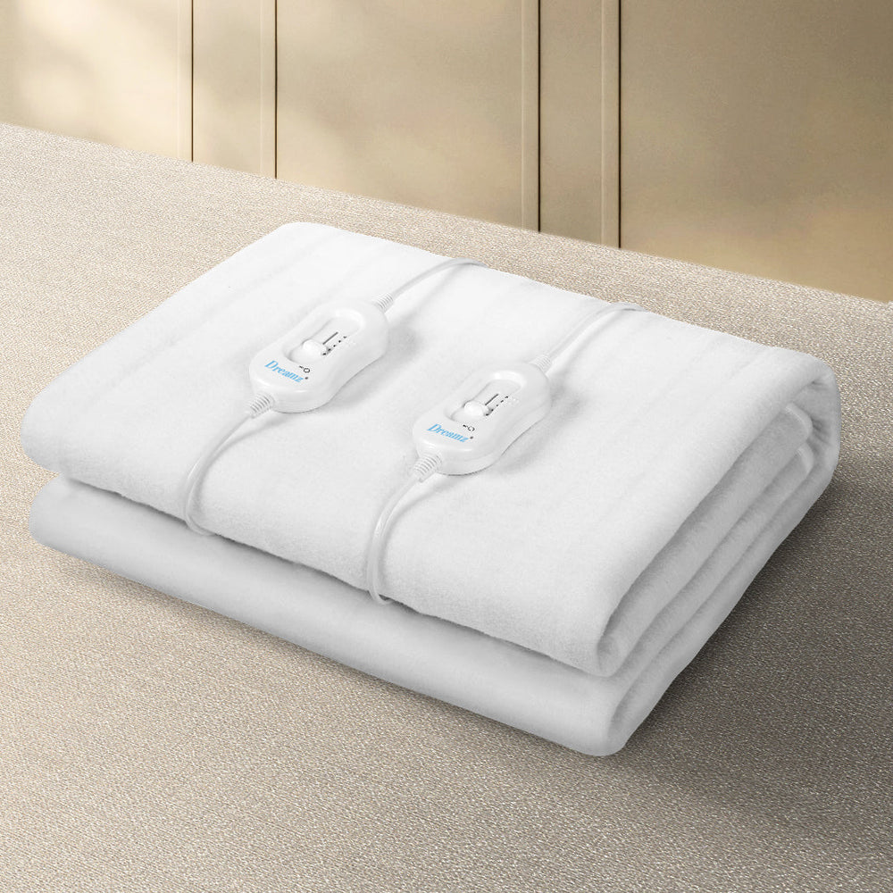 Dreamz Electric Blanket Heated Fully Fitted Pad Washable Winter Warm Double