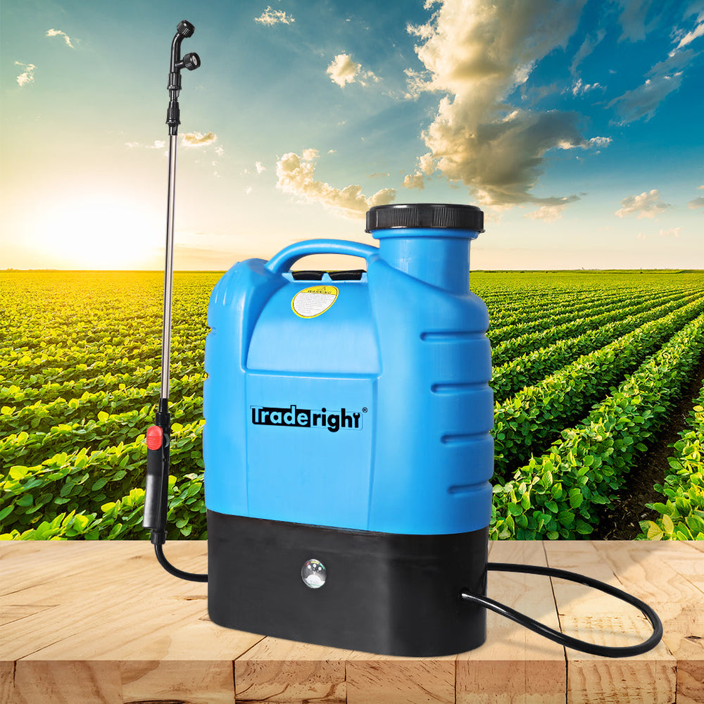 Traderight Electric Sprayer Rechargeable Battery Backpack Farm Garden Weed 16L