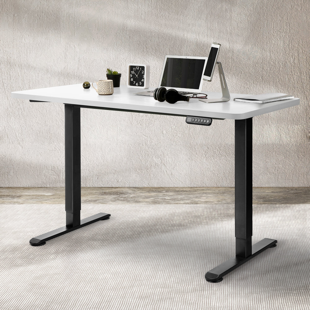 Levede Desktop For Motorised Adjustable Desk Electric Sit Stand Table 140X70CM