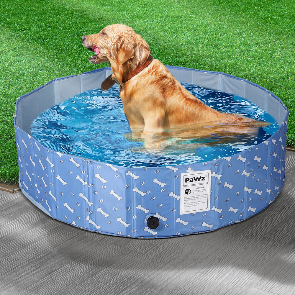 Pawz Folding Swimming Pool Dog Cat Washing Bath Tub Portable Summer Outoor M