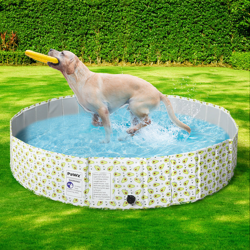 Pawz 120cm Pet Dog Swimming Pool Cat Portable BathTub Kid Shower Washing Folding