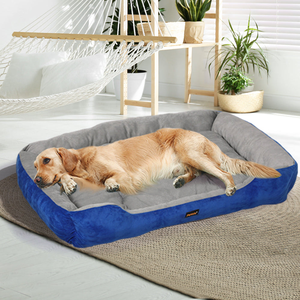 Pawz Pet Bed Dog Beds Bedding Mattress Mat Cushion Soft Pad Pads Mats XXL Navy