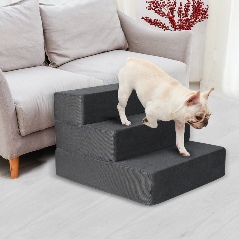 Pawz Multi-steps Dog Ramps For High Bed Stairs Portable Climbing Ladder 3 Steps