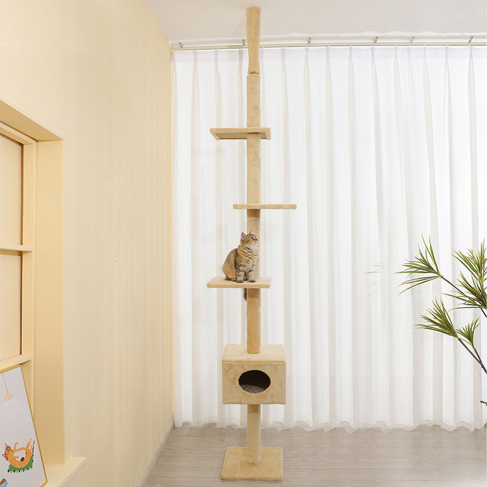 Pawz Cat Scratching Post Tree Cubby House Condo Furniture Scratcher 248-288 High