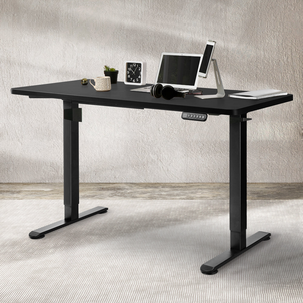 Levede Desktop For Motorised Adjustable Desk Electric Sit Stand Table 140X70CM