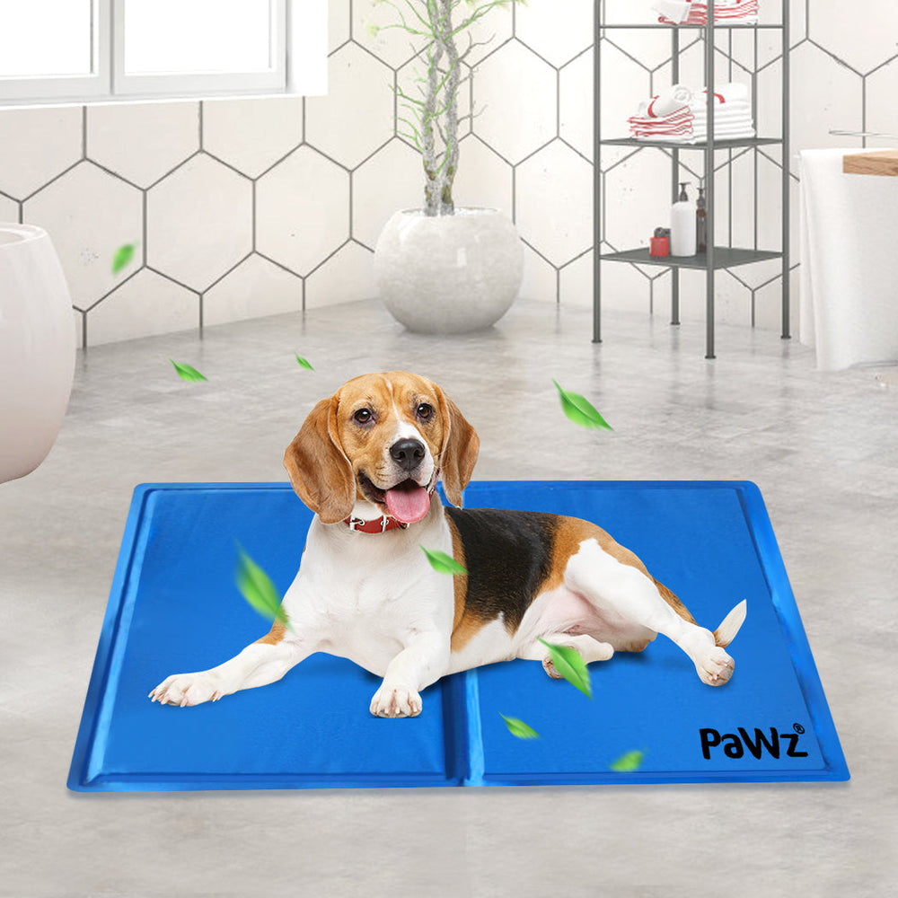 Pawz Pet Cooling Mat Gel Mats Bed Cool Pad Puppy Cat Non-Toxic Beds 65x50cm