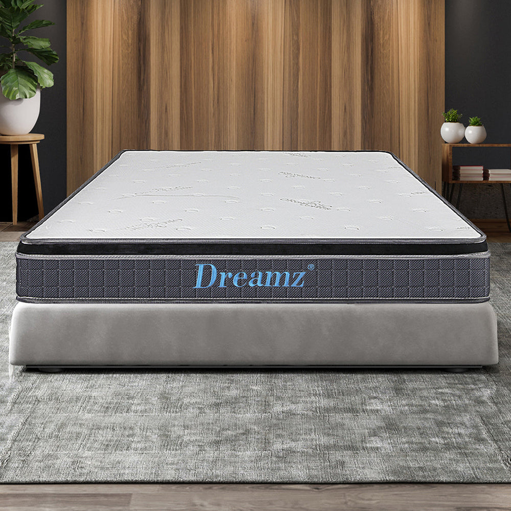 Dreamz Bedding Mattress Spring King Single Premium Bed Top Foam Medium Firm 18CM