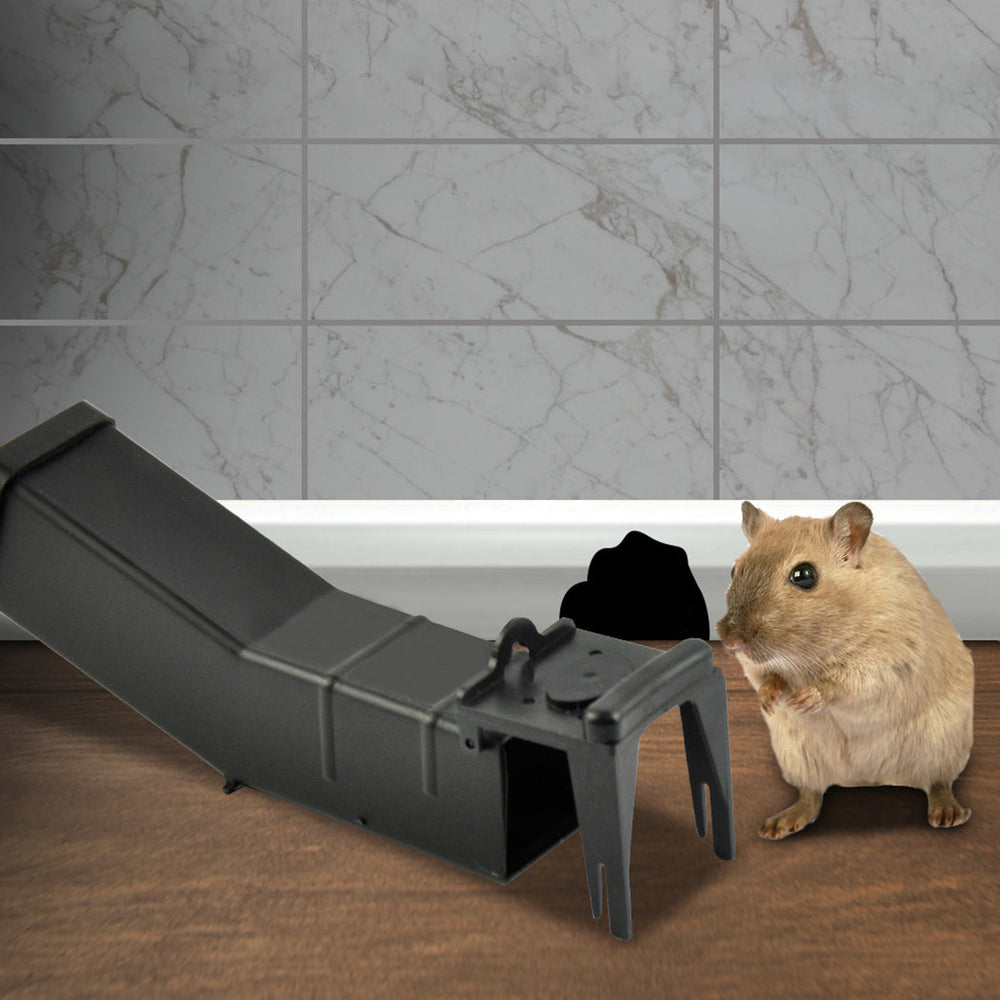 4x S Mouse Trap Cage Catch Capture Mice Bait Rodent HamsterPest Control Reusable