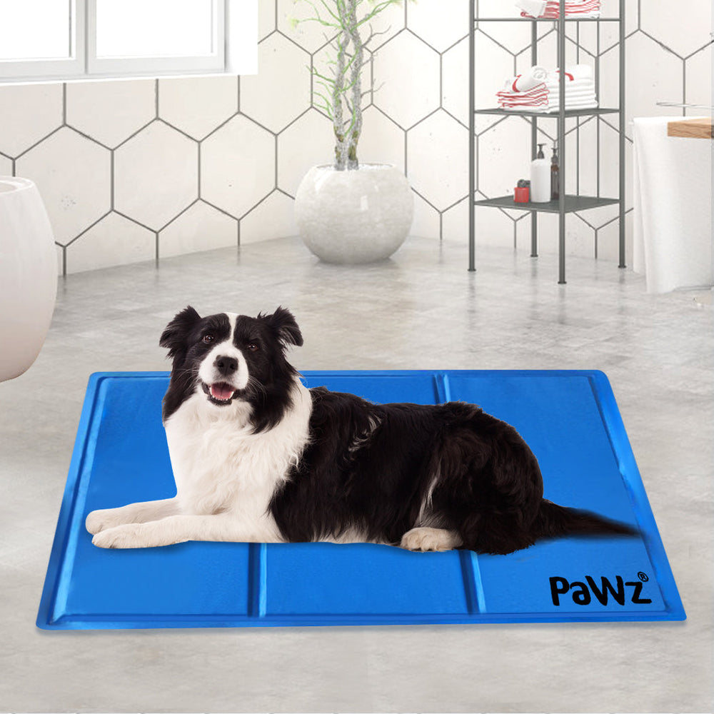 Pawz Pet Cooling Mat Gel Mats Bed Cool Pad Puppy Cat Non-Toxic Beds 90x50cm