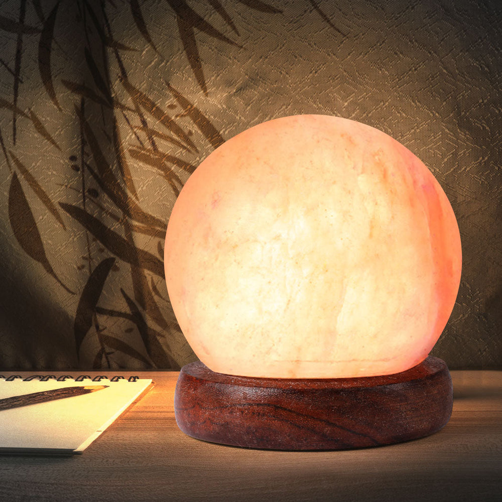 Emitto Himalayan Salt Lamp USB Natural Crystal Rock Cord Night Light Globes