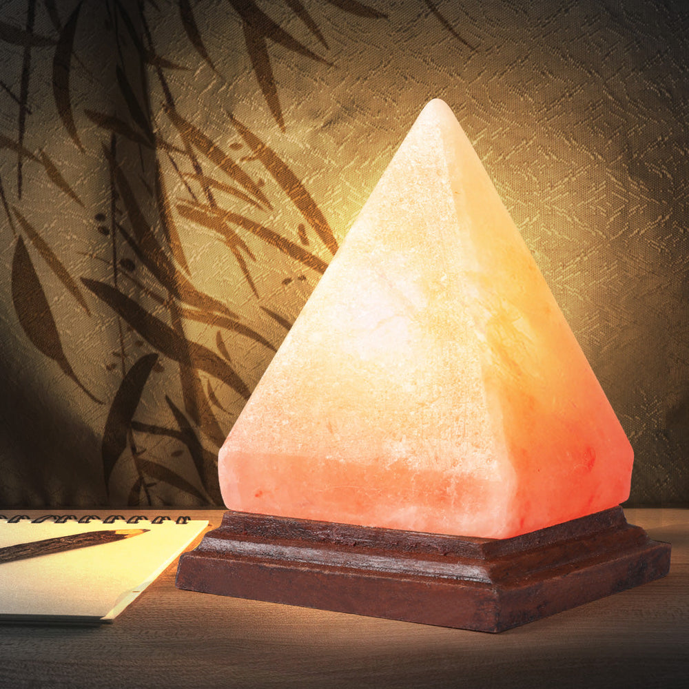 Emitto Salt Lamp USB Himalayan Natural Crystal Rock Cord Night Light Globes