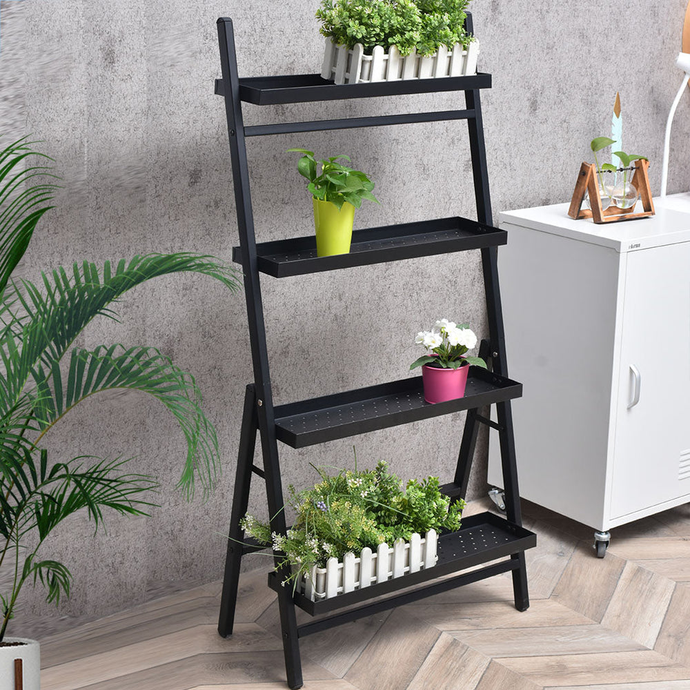 Levede 4-Tier Plant Stand Outdoor Indoor Flower Pots Rack Corner Planter Shelf