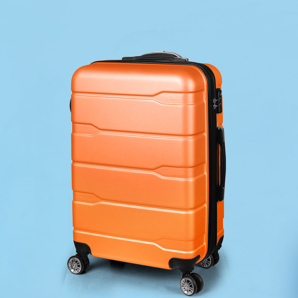 Slimbridge 28&quot; Expandable Luggage Travel Suitcase Case Hard Shell TSA Orange