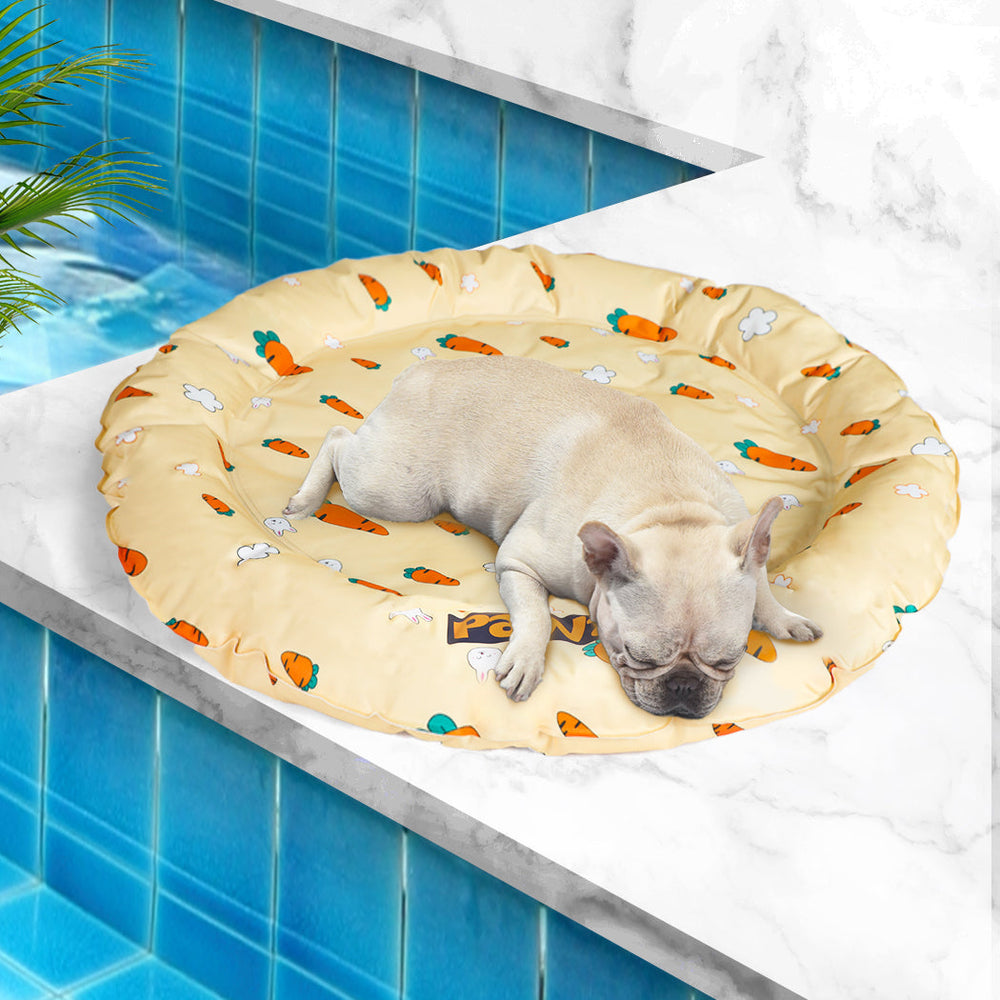 Pawz Pet Cool Gel Mat Cat Bed Dog Bolster Waterproof Self-cooling Pads Summer M