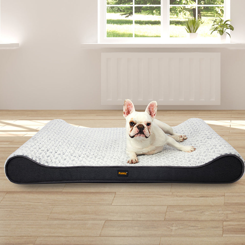 Pawz Pet Bed Dog Orthopedic Large Warm Mattress Plush Memory Foam Sofa Kennel L