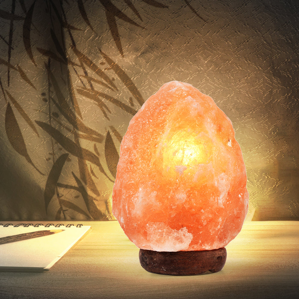 Emitto 2-3 kg Himalayan Salt Lamp Rock Crystal Natural Light Dimmer Cord Globes