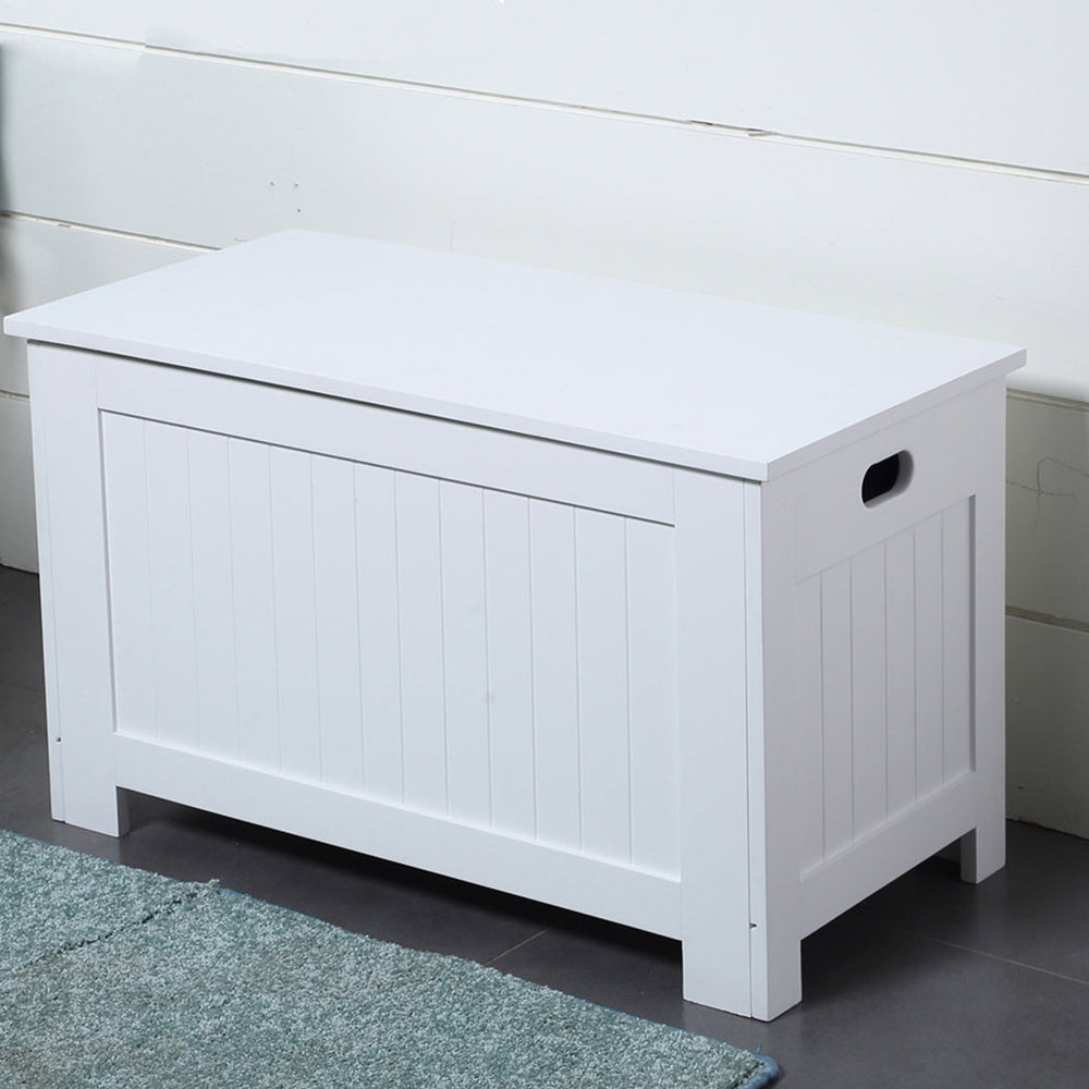 Levede Kids Toy Box Storage Chest Cabinet Container Clothes Organiser White