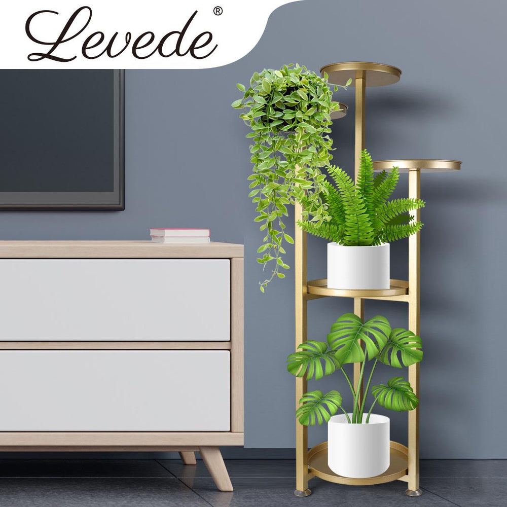 Levede Plant Stand Outdoor Indoor Flower Pots Rack Garden Shelf Home Decor 100CM