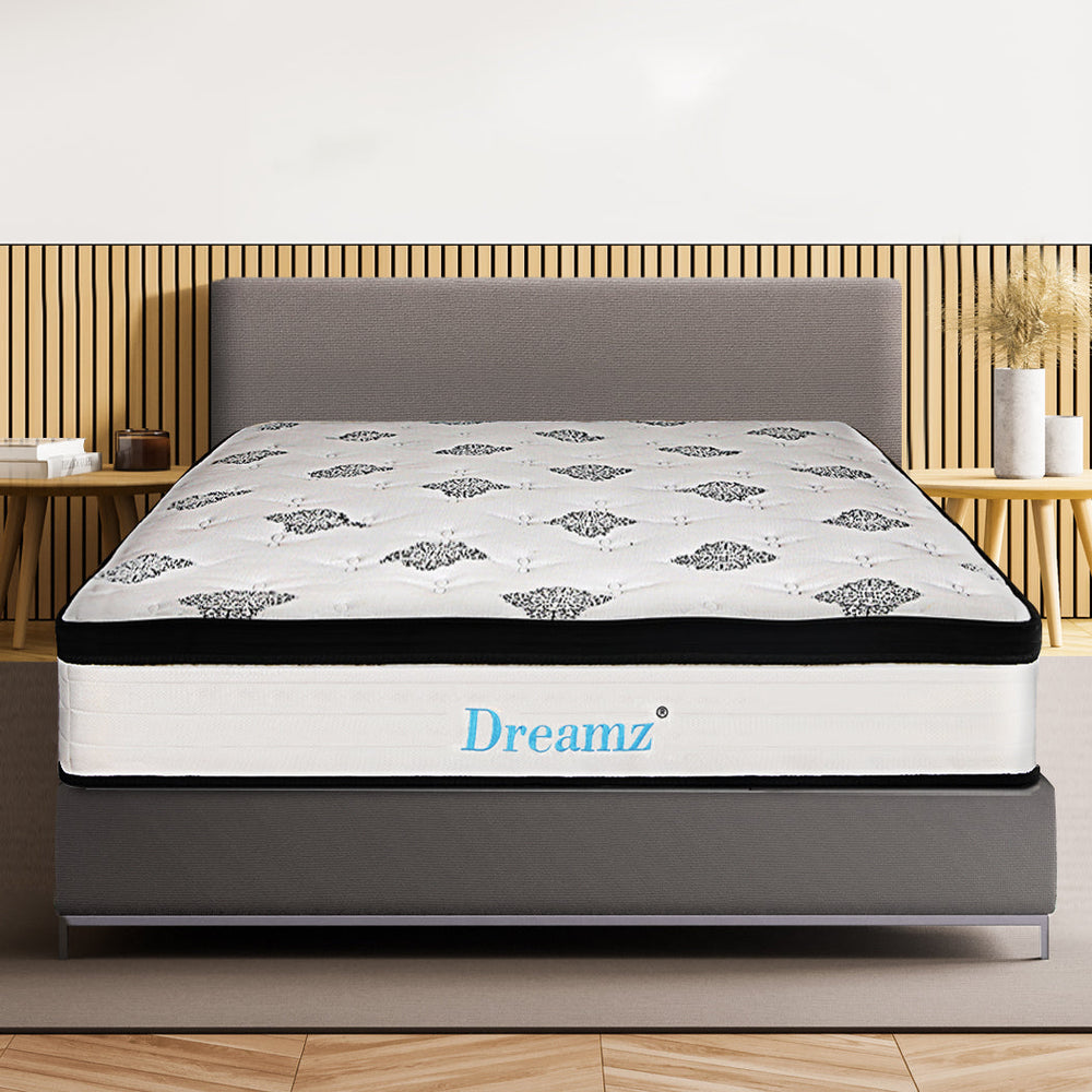 Dreamz Bedding Mattress Spring Single Size Premium Bed Top Foam Medium Firm 30CM