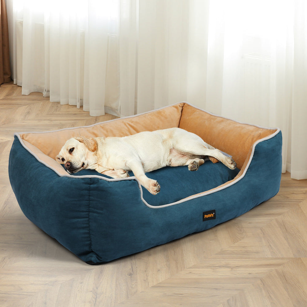 Pawz Pet Bed Mattress Dog Cat Pad Mat Puppy Cushion Soft Warm Washable 3XL Blue