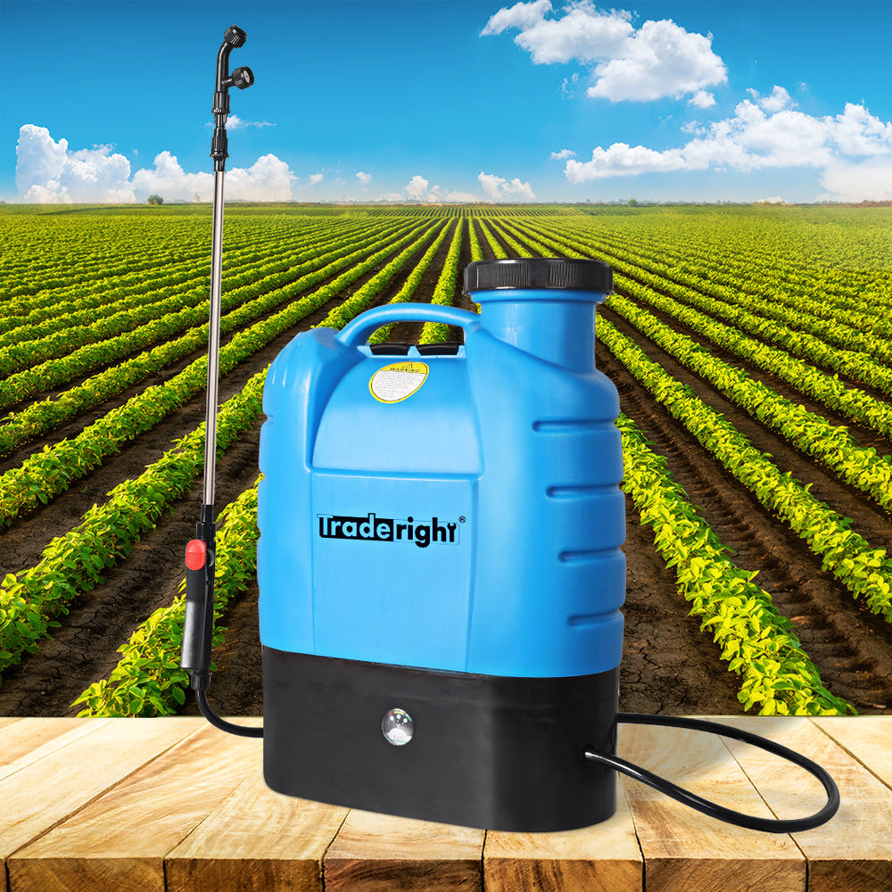 Traderight Electric Sprayer Rechargeable Battery Backpack Farm Garden Weed 16L