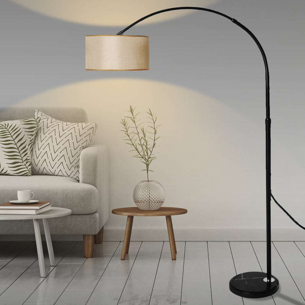 Emitto Modern LED Floor Lamp Reading Light Free Standing Adjustable Marble Base