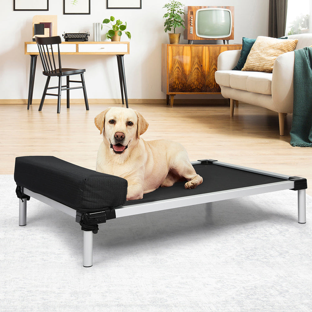Pawz Pet Trampoline Aluminium Frame Dog Bed Elevated Heavy Pillow Extra-Large