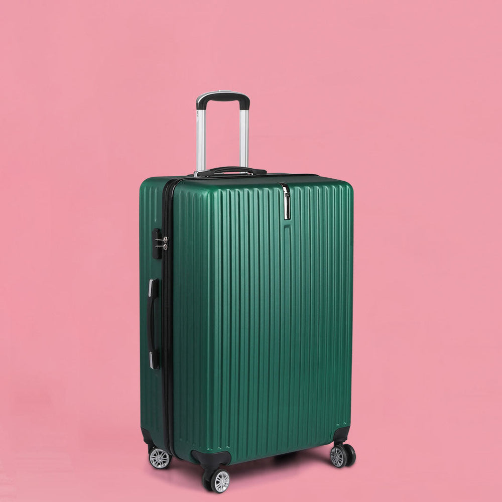 Slimbridge 24&quot; Inch Luggage Suitcase Travel TSA Lock Hard Shell Carry Case Green