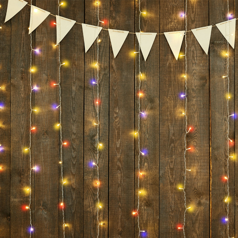 Emitto LED Curtain Fairy Lights Wedding Indoor Outdoor Garden Party Decor 6*3M