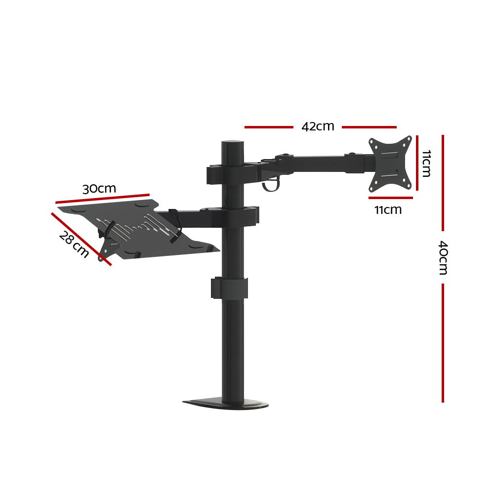 Artiss Monitor Arm Stand Laptop Tray Holder