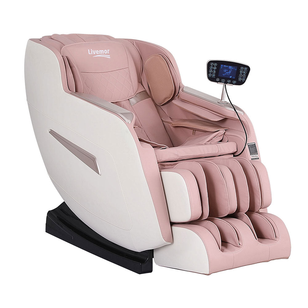 Livemor Amos Recliner Electric Massage Chair Pink