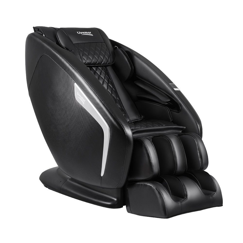Livemor 3D Shiatsu Kneading Zero Gravity Electric Massage Chair Black