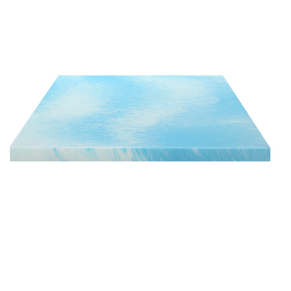 Giselle Memory Foam Topper Swirl Cool Gel 5cm Queen