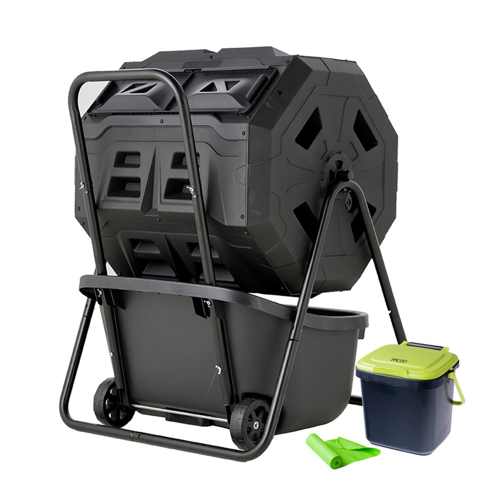 ROTO 160L Tumbler with Cart, 7L Caddy &amp; 20 bags