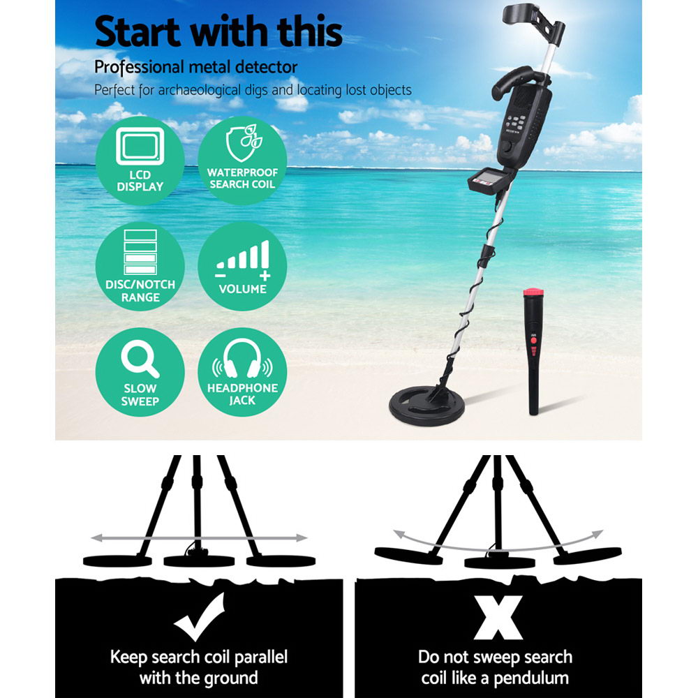 Metal Detector With Pinpointer 180MM Black