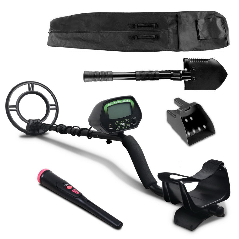 Metal Detector With Pinpointer 220MM Black With Tool Pack