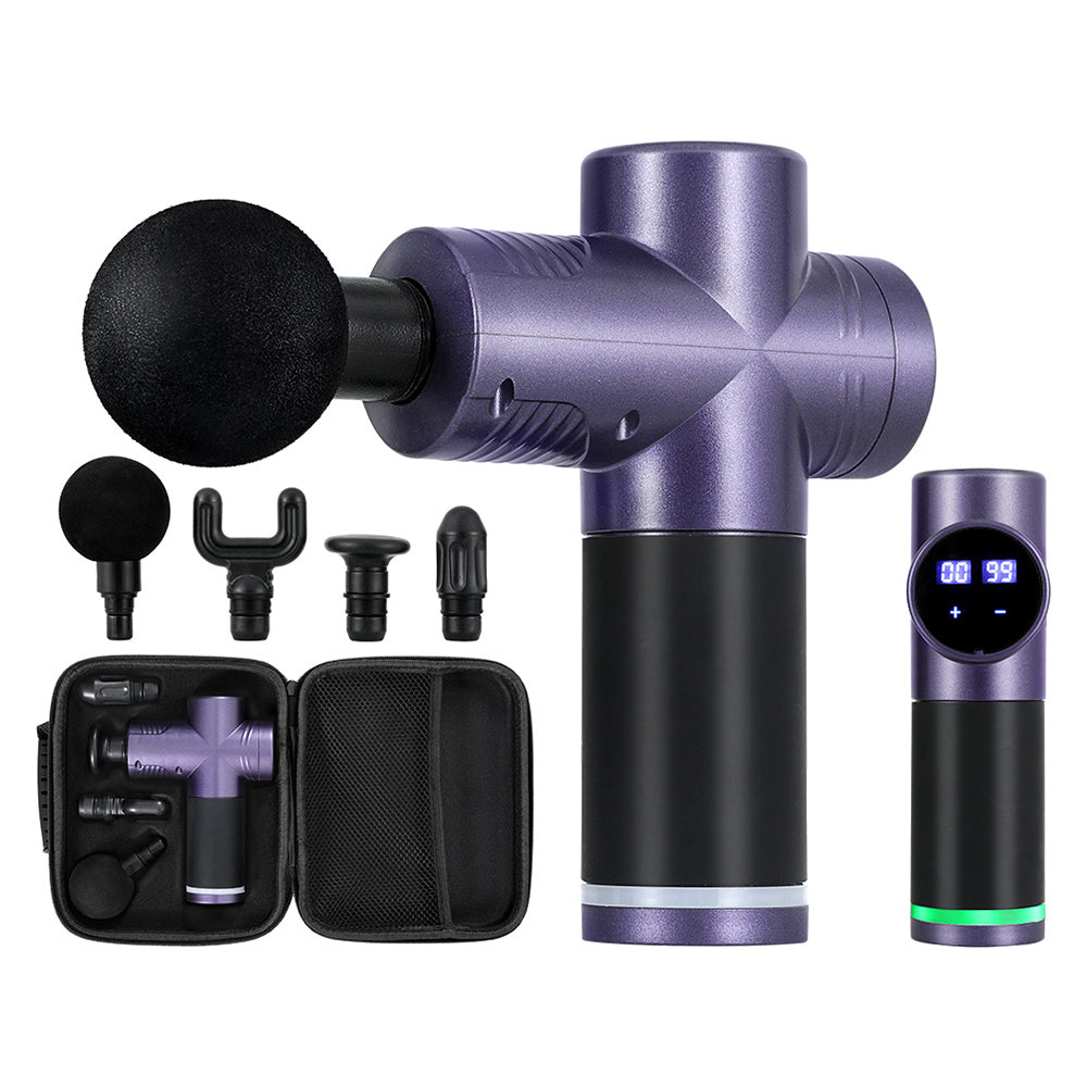 Everfit 30 Speed Massage Gun 4 Heads Purple