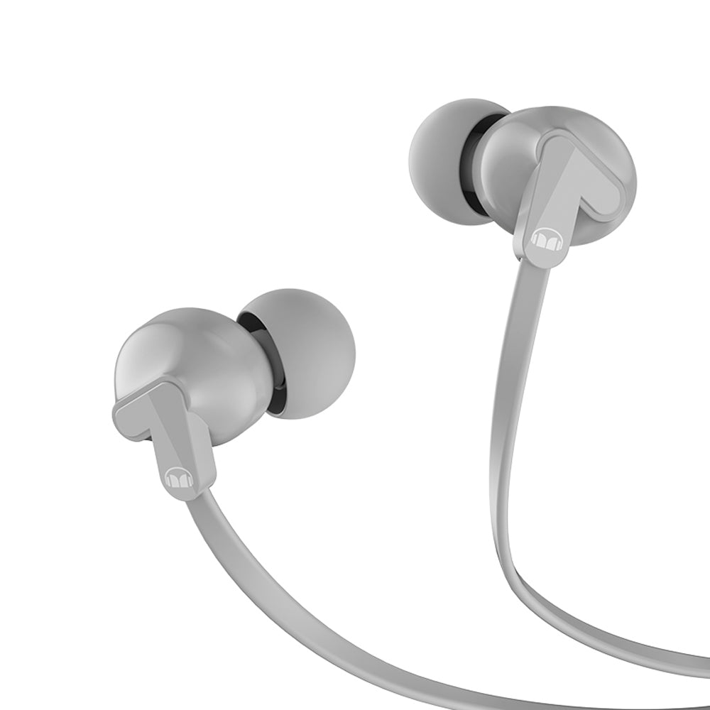 Monster Rave V1 Wired In Ear Headphones 3.5mm Audio Jack Grey