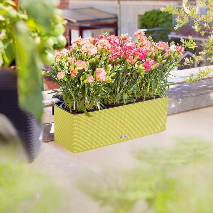 LECHUZA PURO COLOR TRIPLE CUBE PLANTER (SLATE)