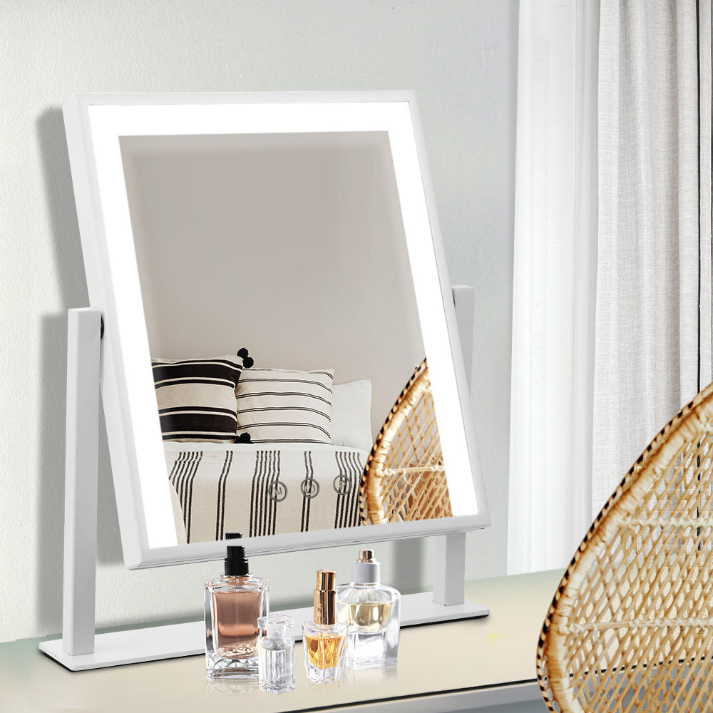 Embellir LED Makeup Standing Mirror White