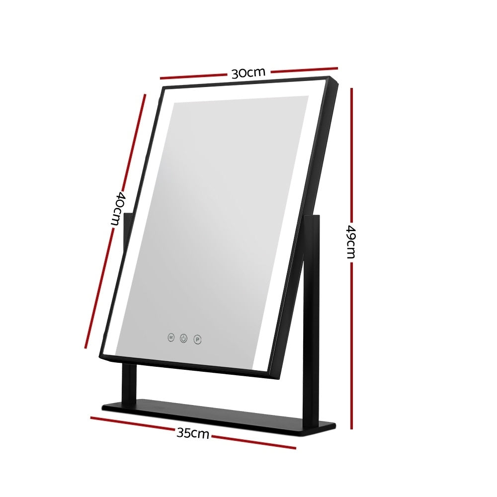 Embellir LED Standing Makeup Mirror Tabletop