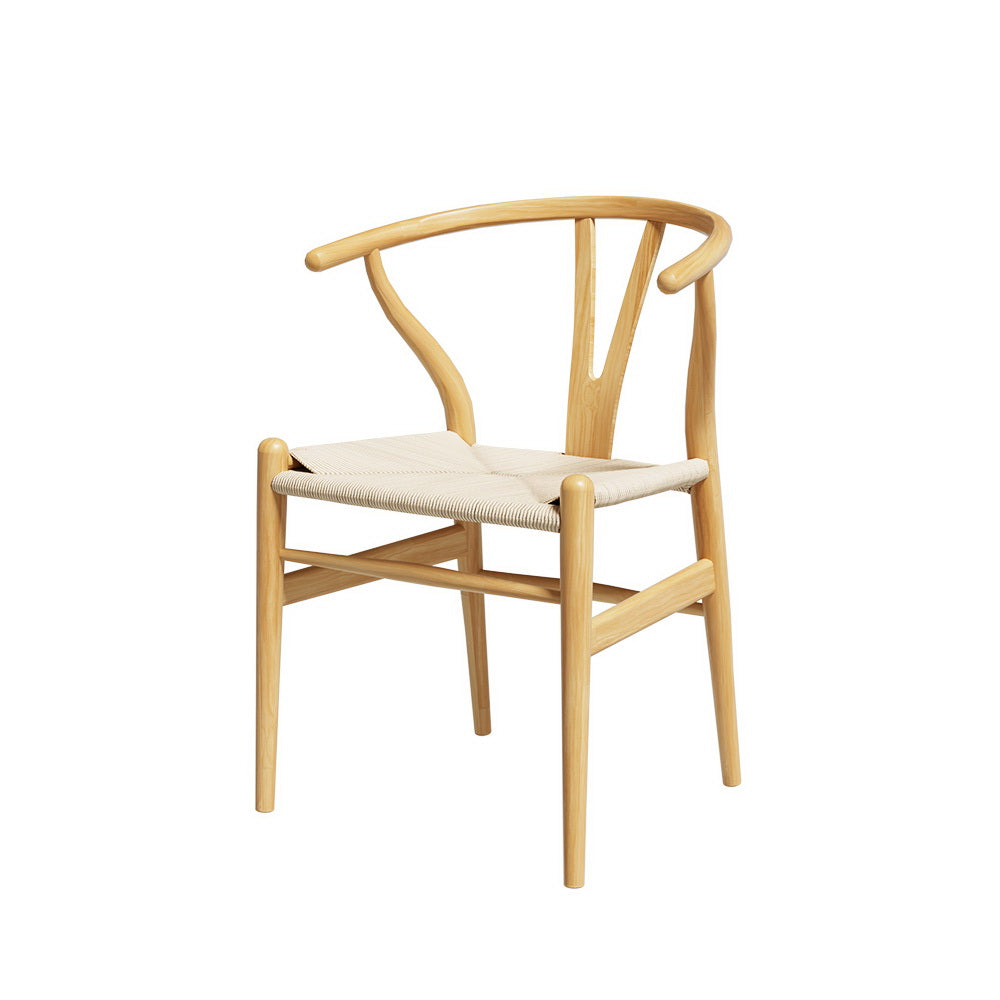 Artiss Wishbone Chair Dining Chair Cafe Wooden Chair