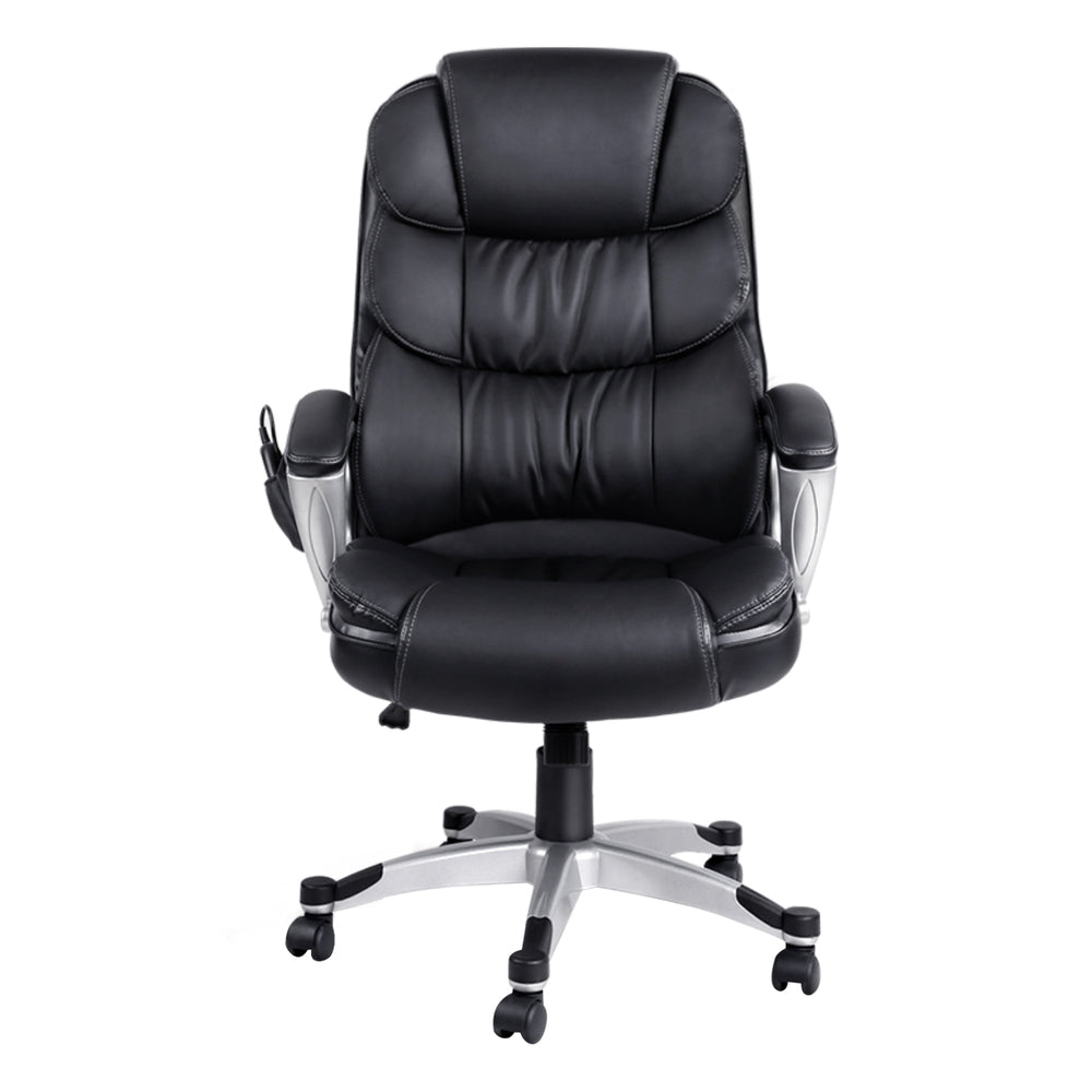 Artiss 8 Point Massage Office Chair Black