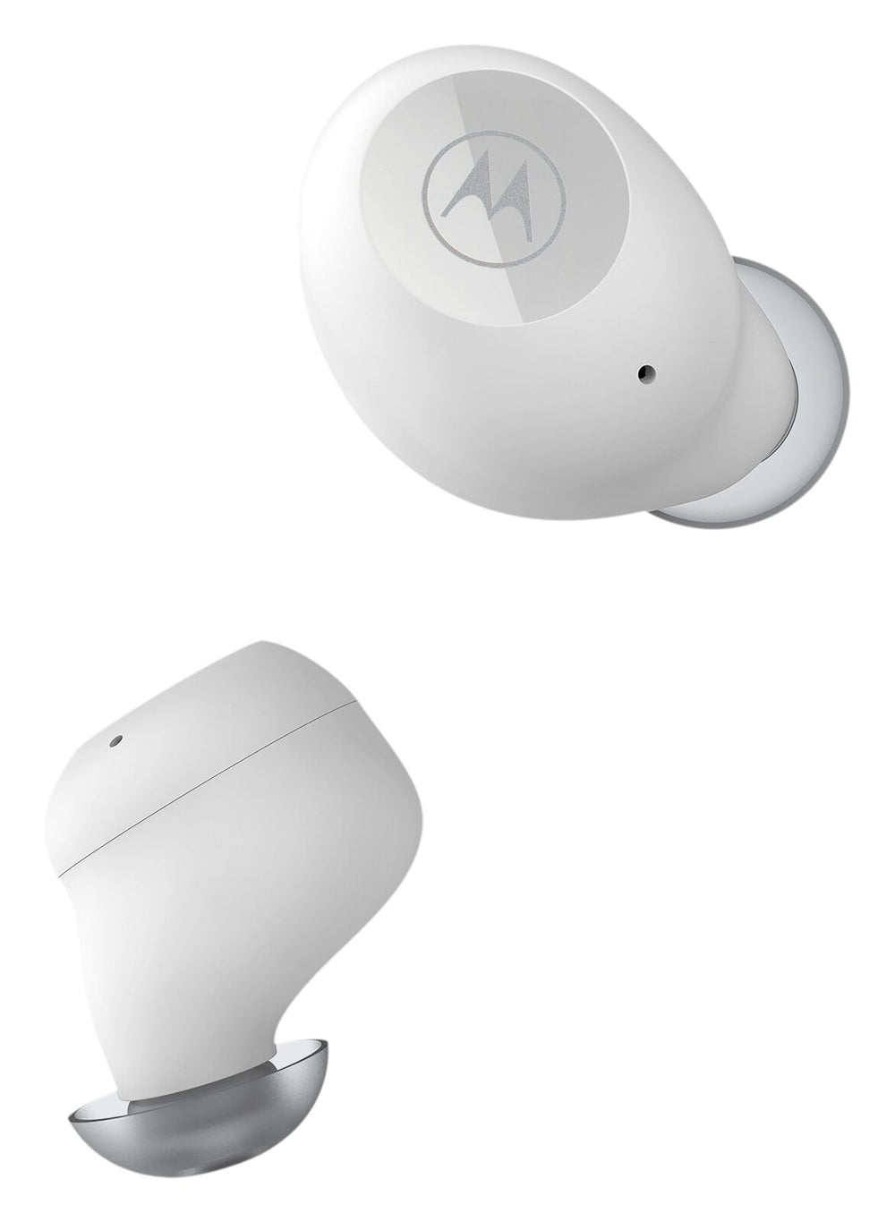 Moto Buds 250 True Wireless Weatherproof Earbuds w/ Charging Case - White