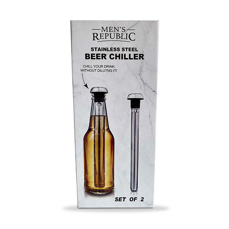 2pc Men&#39;s Republic Outdoor/Party Beer Chiller Cooling Sticks Set