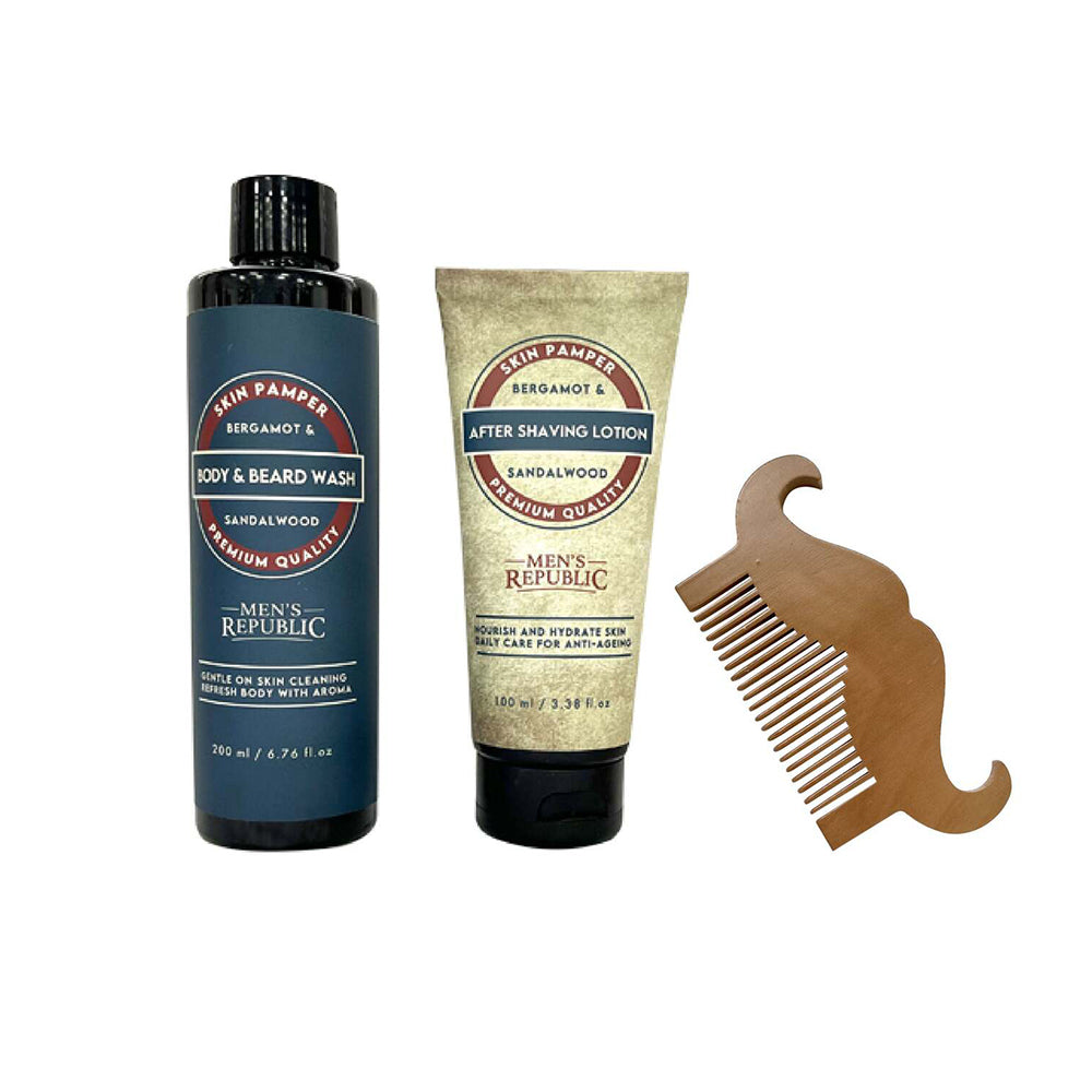 4pc Men&#39;s Republic Grooming Set With Toolcase Gift Box